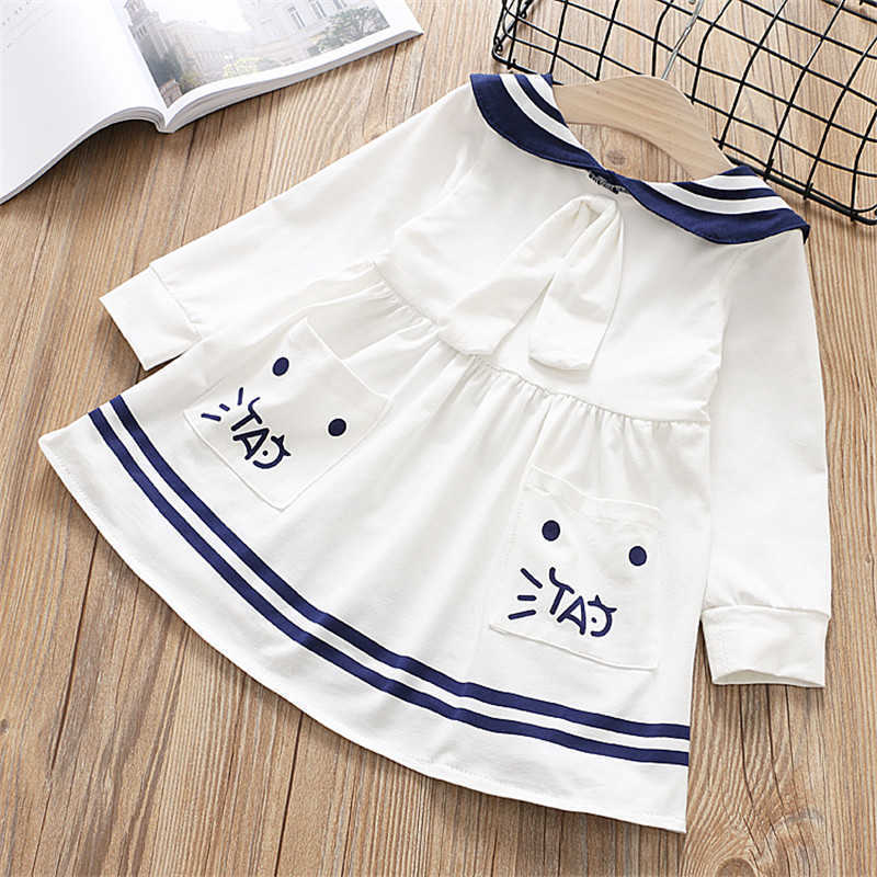 girls clothing spring autumn fashion cartoon princess dress kid children clothes 2--7 year 210615, White
girls clothing spring autumn fashion cartoon princess dress kid children clothes 2--7 year 210615, White