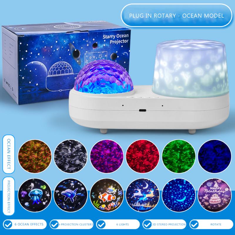 Night Lights Starry Ocean Projector Light 3D Rotatable Lighting For Bedroom Christmas Halloween Party Decoration Lamp
Night Lights Starry Ocean Projector Light 3D Rotatable Lighting For Bedroom Christmas Halloween Party Decoration Lamp