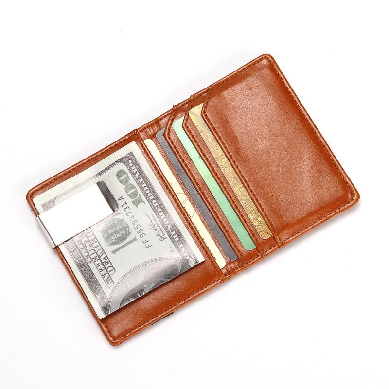 Creative PU Leather Men's Wallet Fashion Stainless Steel Dollar Clip Multi-card Card Holder Wallets, Red;black
Creative PU Leather Men's Wallet Fashion Stainless Steel Dollar Clip Multi-card Card Holder Wallets, Red;black