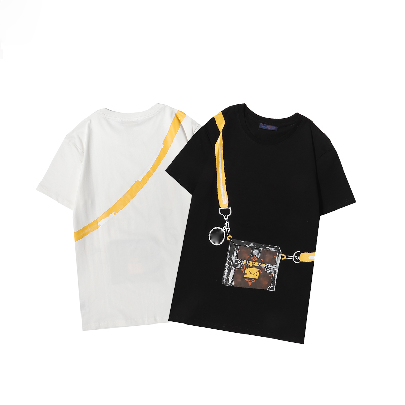 Men's hand-painted print backpack T shirt Men T-shirts Summer Short Sleeves Fashion Printed Tops Casual Outdoor Tees Crew Neck Clothes 21SS, White;black
Men's hand-painted print backpack T shirt Men T-shirts Summer Short Sleeves Fashion Printed Tops Casual Outdoor Tees Crew Neck Clothes 21SS, White;black