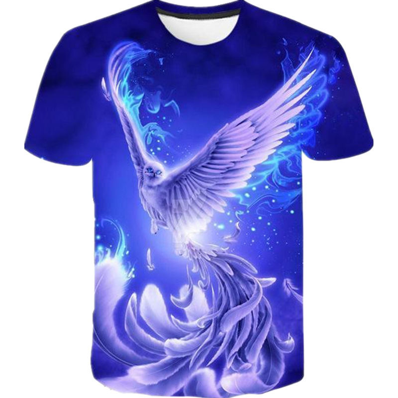 cool summer flame phoenix novel pattern digital 3d printing men's street trend t-shirt87vf, White;black
cool summer flame phoenix novel pattern digital 3d printing men's street trend t-shirt87vf, White;black