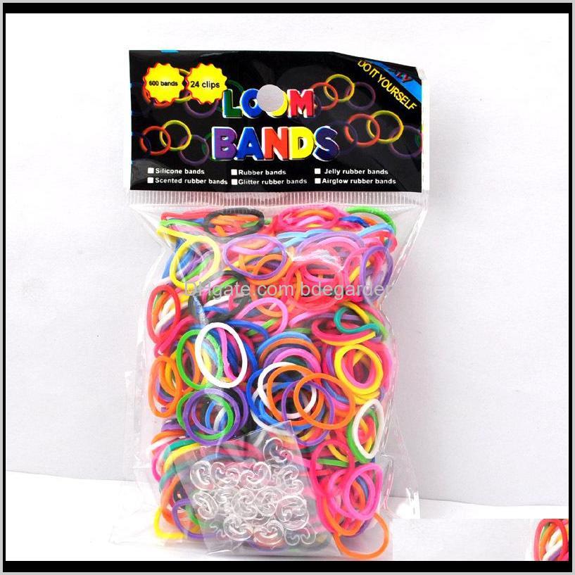Connectors Findings & Components Jewelry Drop Delivery 2021 500Packs (600 Mixed Color Pcs/Pack) Loom Bnads Rubber Wrist Band With 25 S-Clips
Connectors Findings & Components Jewelry Drop Delivery 2021 500Packs (600 Mixed Color Pcs/Pack) Loom Bnads Rubber Wrist Band With 25 S-Clips