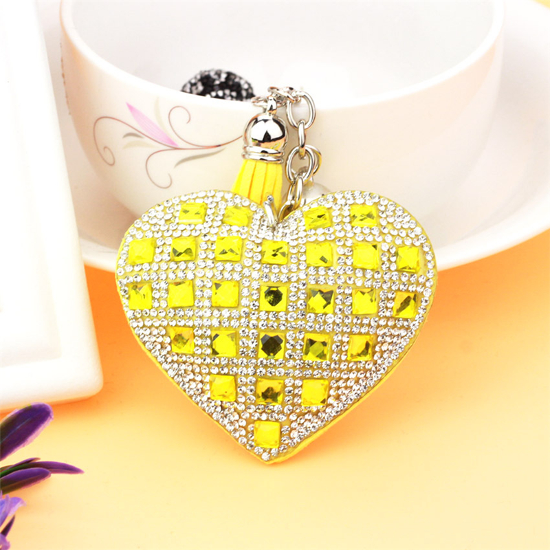 10Pieces/Lot Heart Keychain Leather Tassel Key Holder Metal Crystal Key Chain Keyring Charm Bag Auto Pendant Gift Wholesale Price
10Pieces/Lot Heart Keychain Leather Tassel Key Holder Metal Crystal Key Chain Keyring Charm Bag Auto Pendant Gift Wholesale Price