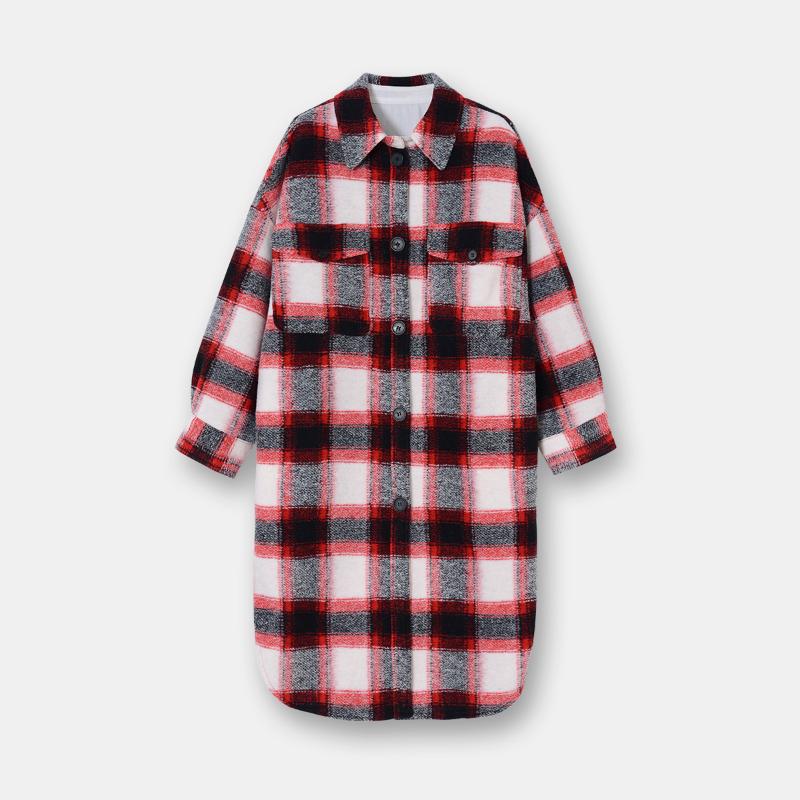 Women' Wool & Blends Women Wollen Trench Blend Coat 2021 Autumn And Winter Red Plaid Woolen
Women' Wool & Blends Women Wollen Trench Blend Coat 2021 Autumn And Winter Red Plaid Woolen
