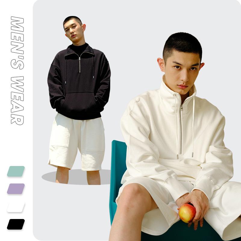 Men's Jackets Autumn Long-sleeved Sweater Trend Loose Stand-up Collar Half Zipper Couple Solid Color Tops Mens Fashion Clothing Trends, Black;brown
Men's Jackets Autumn Long-sleeved Sweater Trend Loose Stand-up Collar Half Zipper Couple Solid Color Tops Mens Fashion Clothing Trends, Black;brown