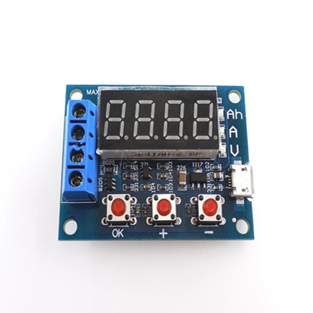 Power Battery Tester Module Led Digital Li-Ion Lithium 18650 External Loading Battery Discharge Test Analyzer Board