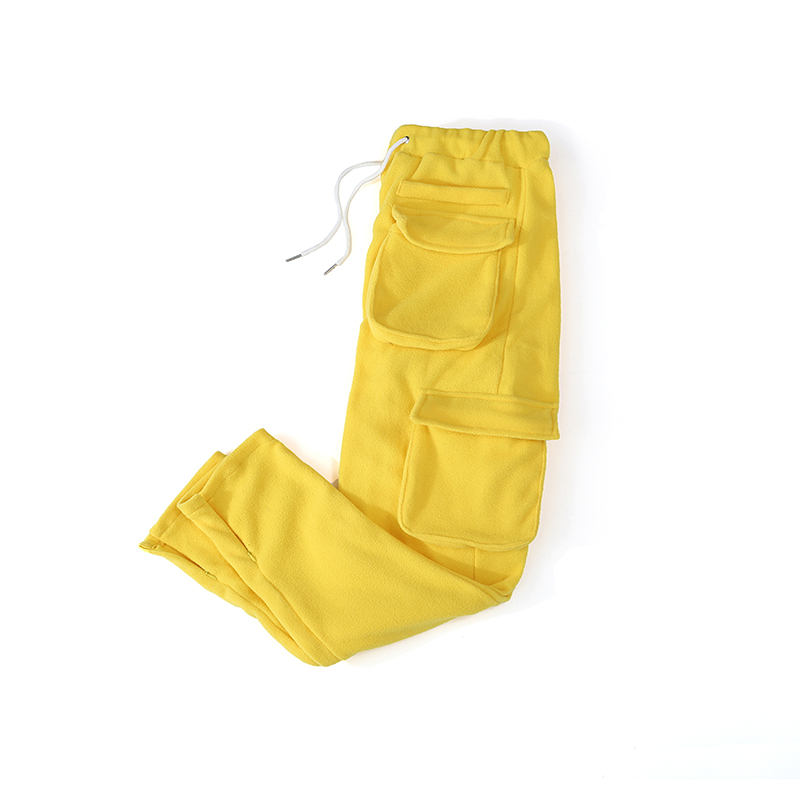 High Street Multi-pocket Pants Sweatpants Men And Women Drawstring Solid Casual Harem Joggers Oversize Baggy Track Men's