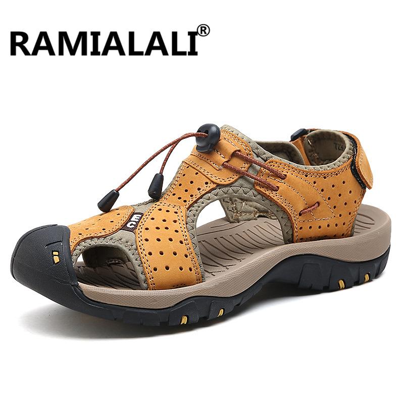 Sandals Ramialali Mens Genuine Leather Summer Beach Flip Flops 2021 Men Casual Water Shoes Breathable Plus Size 46, Black
Sandals Ramialali Mens Genuine Leather Summer Beach Flip Flops 2021 Men Casual Water Shoes Breathable Plus Size 46, Black