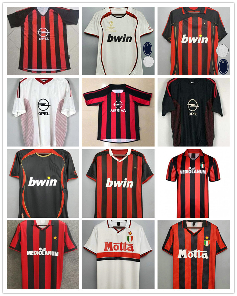 AC 2006 2007 MILAN SOCCER JERSEY 90 91 Retro shirts home AWAY 96 97 Gullit 02 03 04 Maldini Van Basten football RONALDO KAKA Inzaghi 09 10 SHEVCHENKO, Ivory
AC 2006 2007 MILAN SOCCER JERSEY 90 91 Retro shirts home AWAY 96 97 Gullit 02 03 04 Maldini Van Basten football RONALDO KAKA Inzaghi 09 10 SHEVCHENKO, Ivory