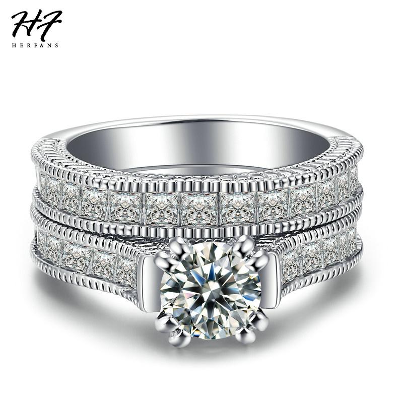 Wedding Rings Luxury Fashion Silver Color Engagement Ring Sets + Square Cubic Zirconia For Women Full Size Sale DD023, Slivery;golden
Wedding Rings Luxury Fashion Silver Color Engagement Ring Sets + Square Cubic Zirconia For Women Full Size Sale DD023, Slivery;golden
