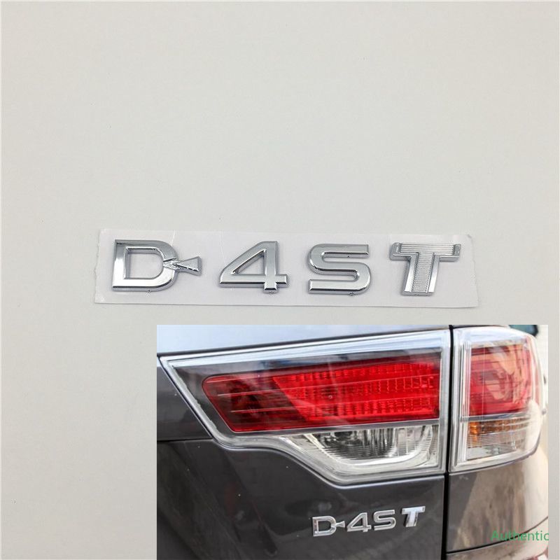 For Toyota Highlander D-4ST D4ST Car Emblem Rear Trunk Tailgate Logo Decal Badge Nameplate, Silver
For Toyota Highlander D-4ST D4ST Car Emblem Rear Trunk Tailgate Logo Decal Badge Nameplate, Silver