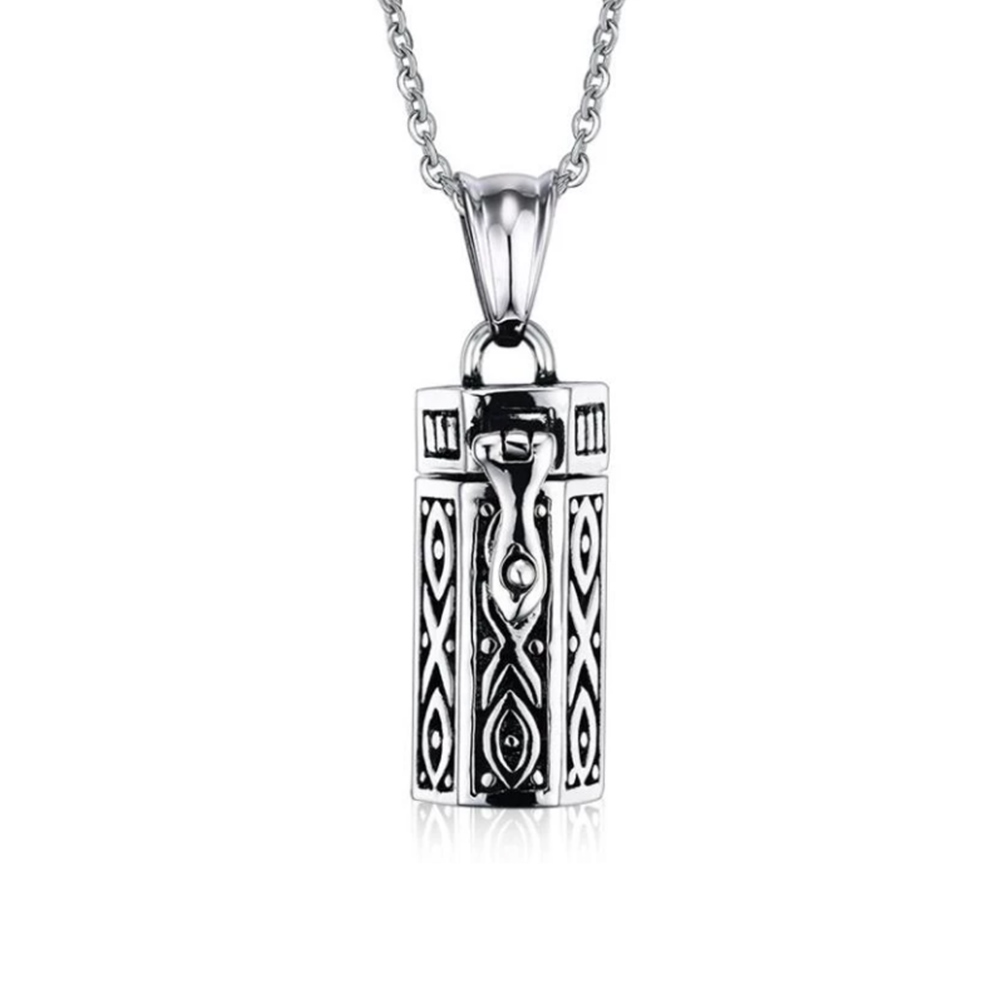 Stainless steel polygonal cremation pendant necklace,Ashes necklace souvenir, can store ashes and other items to commemorate the deceased family
Stainless steel polygonal cremation pendant necklace,Ashes necklace souvenir, can store ashes and other items to commemorate the deceased family