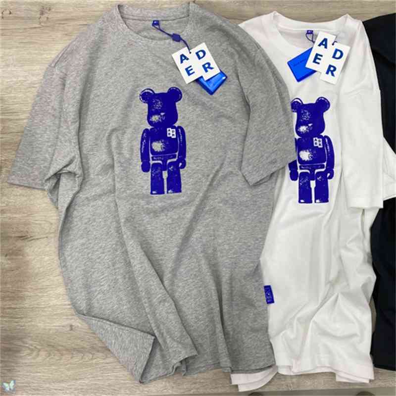 Ader Error T-shirt Robot Cartoon Men Women Tshirt Cotton error T Shirt 210629