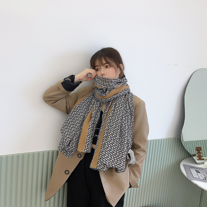 Scarves Autumn and Winter New Womens Fashion Printed Geometric Striped Plaid Warm Thickened Scarf Wholesale
Scarves Autumn and Winter New Womens Fashion Printed Geometric Striped Plaid Warm Thickened Scarf Wholesale
