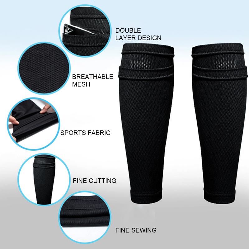 Elbow & Knee Pads Shin Pad Leg Support Sleeve Protector Football Calf Socks Breathable Protective Sleeves With Pocket Elastic Portable Sock, Child black
Elbow & Knee Pads Shin Pad Leg Support Sleeve Protector Football Calf Socks Breathable Protective Sleeves With Pocket Elastic Portable Sock, Child black