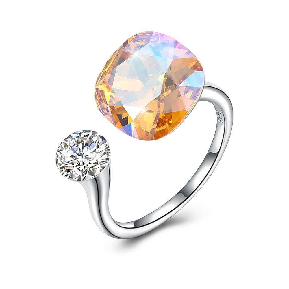 Real Silver 925 Jewelry Austrian Crystal Women's Ring Resizable Diamond Shape for Wedding Engagement Party
Real Silver 925 Jewelry Austrian Crystal Women's Ring Resizable Diamond Shape for Wedding Engagement Party