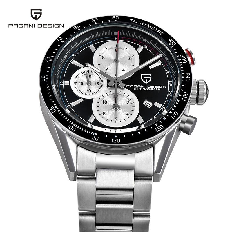 Wristwatches Original Quartz Watch For Man Chronograph Movement Mens Full Stainless Steel Speadmaster Male Wrist 419, White dial leather
Wristwatches Original Quartz Watch For Man Chronograph Movement Mens Full Stainless Steel Speadmaster Male Wrist 419, White dial leather