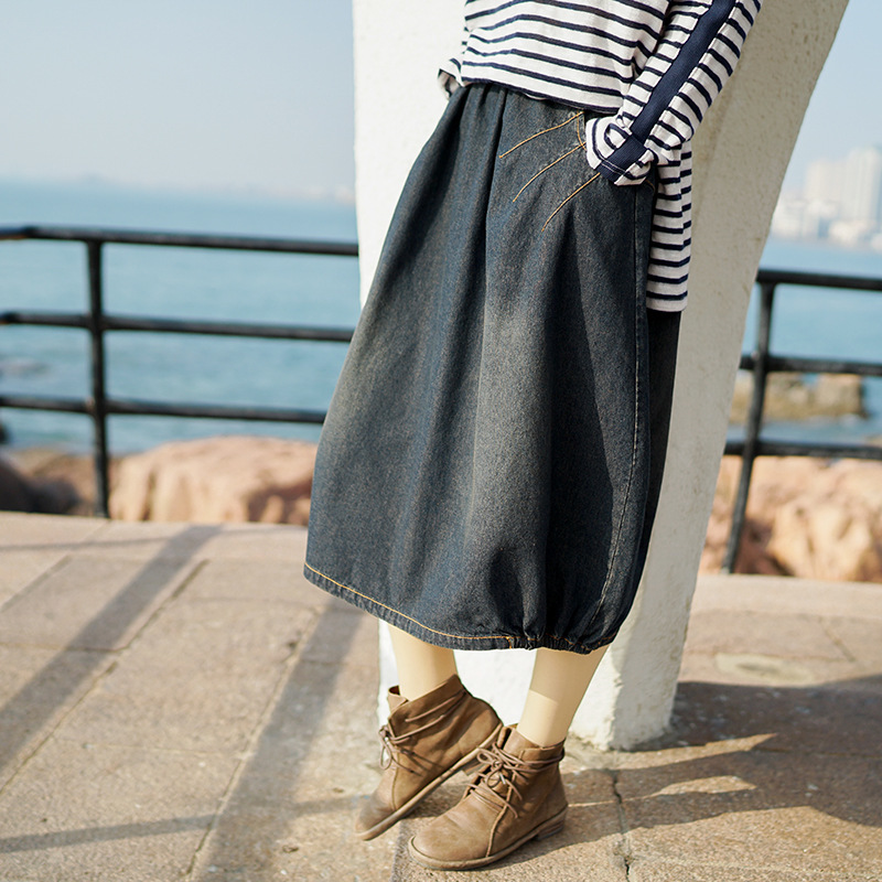Johnature Women Denim A-Line Skirts Vintage Patchwork Spring Pockets Elastic Waist Women Casual Skirts 210521, Blue
Johnature Women Denim A-Line Skirts Vintage Patchwork Spring Pockets Elastic Waist Women Casual Skirts 210521, Blue
