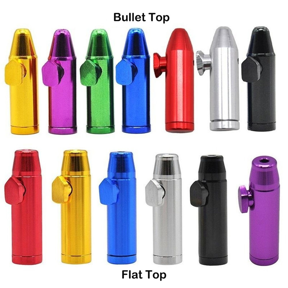 Bullet Rocket Shaped Snuff Bottle Snorter Bag Sniff Dispenser 53mm Height Aluminum Metal Nasal Endurable For Tobacco Cigarette Smoking
Bullet Rocket Shaped Snuff Bottle Snorter Bag Sniff Dispenser 53mm Height Aluminum Metal Nasal Endurable For Tobacco Cigarette Smoking