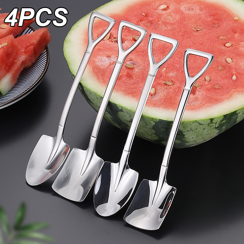 4PCS/lot Coffee spoon Cutlery Set Stainless Steel Retro Iron Shovel Ice Cream Scoop Creative tea- Fashion Tableware
4PCS/lot Coffee spoon Cutlery Set Stainless Steel Retro Iron Shovel Ice Cream Scoop Creative tea- Fashion Tableware