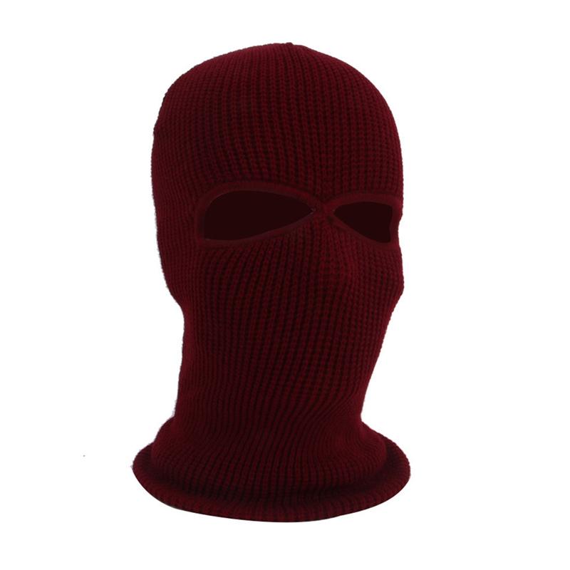 Hole Full Face Cover Mask Balaclava Knit Hat Army Tactical CS Winter Ski Cycling Beanie Scarf Warm Masks Caps