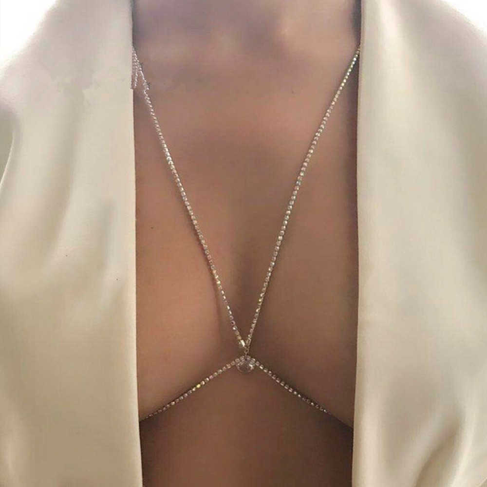 VCU Body Chain Beach Sexy Simple Breast Chain Bikini Accessories For Women Harness Necklace Boho Beach Body Jewelry Chain Y0817, Silver
VCU Body Chain Beach Sexy Simple Breast Chain Bikini Accessories For Women Harness Necklace Boho Beach Body Jewelry Chain Y0817, Silver