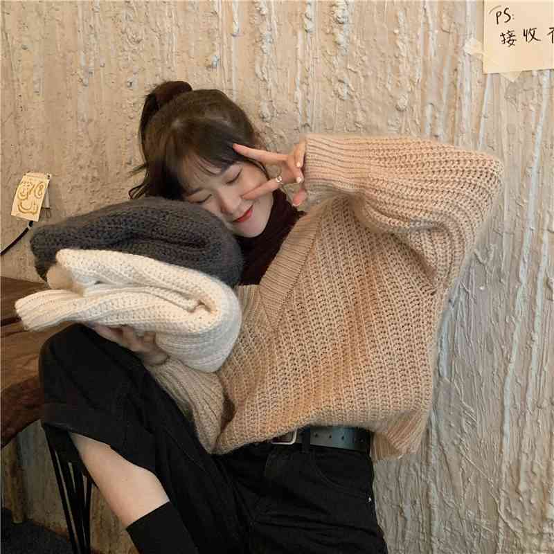 Women's Sweaters Japanese sweat of soft female wind autumn and winter loose to wear Korean fashion style GTZC, 1# shoe box
Women's Sweaters Japanese sweat of soft female wind autumn and winter loose to wear Korean fashion style GTZC, 1# shoe box
