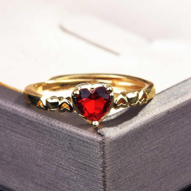 Wedding Rings Exquisite Red Heart-Shape Crystal Zircon Ring For Women Charms Anniversary Jewelry Elegant Ladies Party Accessories
Wedding Rings Exquisite Red Heart-Shape Crystal Zircon Ring For Women Charms Anniversary Jewelry Elegant Ladies Party Accessories