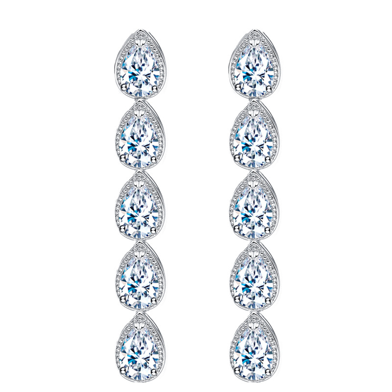 Luxury jewelry Long Dangle Water Drop earring designer for woman White AAA Cubic Zirconia Earrings Copper 18k Gold Diamond Earrings Women Bride Wedding Friend Gift
Luxury jewelry Long Dangle Water Drop earring designer for woman White AAA Cubic Zirconia Earrings Copper 18k Gold Diamond Earrings Women Bride Wedding Friend Gift