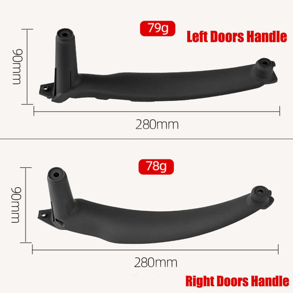 New High-quality Car Inner Door Panel Handle Pull Trim Cover For BMW E70 X5 E71 E72 X6 SAV Car Accessories