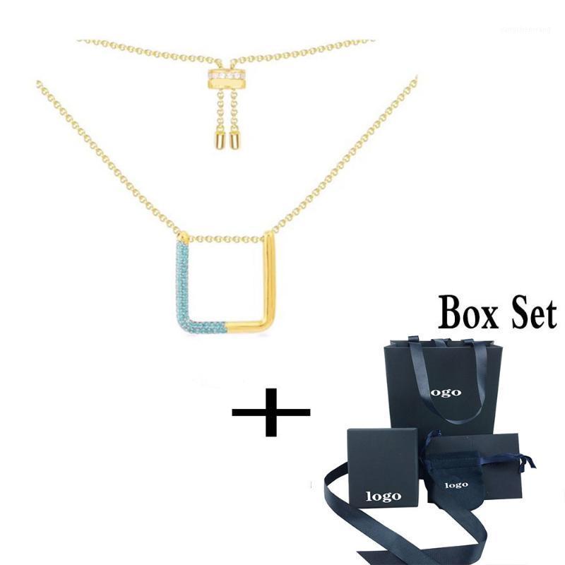 Fashion Blue Crystal Square Necklace Shiny And Charming Retro Original Luxury Personality Lady Elegant Romantic Jewelry Chains
Fashion Blue Crystal Square Necklace Shiny And Charming Retro Original Luxury Personality Lady Elegant Romantic Jewelry Chains