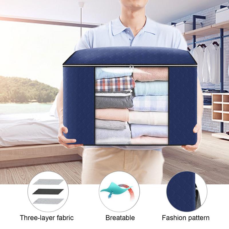 Storage Bags Bag Large Capacity Clothes Organizer With Reinforced Handle 90 L Thick Fabric For Comforters Blankets Pillow
Storage Bags Bag Large Capacity Clothes Organizer With Reinforced Handle 90 L Thick Fabric For Comforters Blankets Pillow
