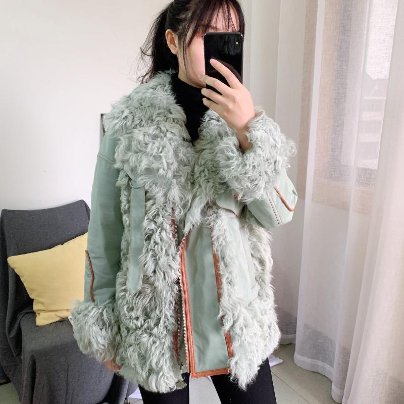 Women's Fur & Faux 2021 Autumn And Winter Imported Lamb One Loose Pie Overcoming Big Collar Female Motorcycle Jacket, Black
Women's Fur & Faux 2021 Autumn And Winter Imported Lamb One Loose Pie Overcoming Big Collar Female Motorcycle Jacket, Black