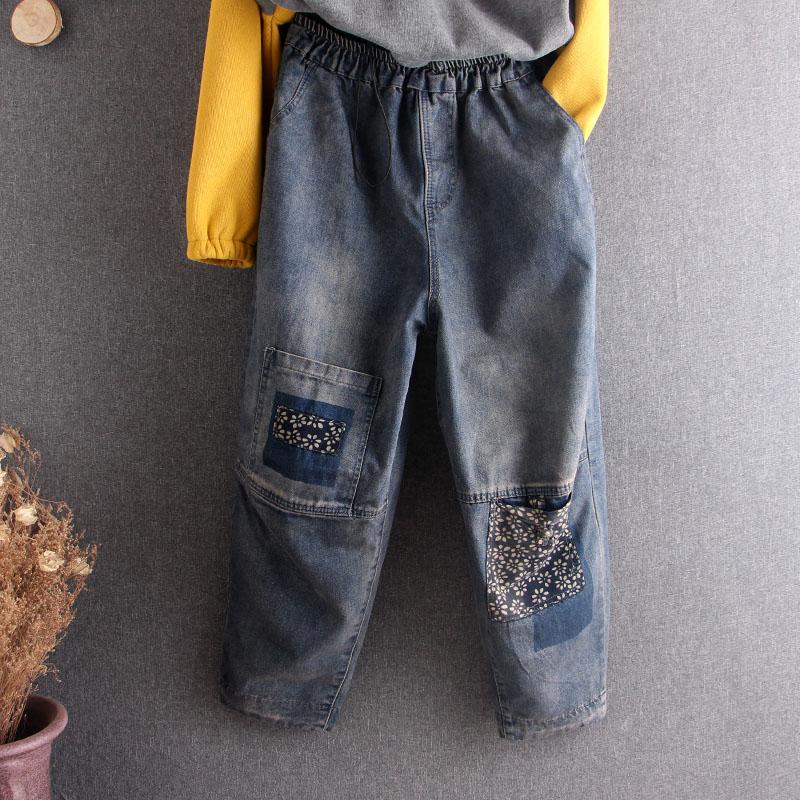 National Hight Waist Embroidery Ripped Women Jeans Denim Pants Jogger Retro Casual Long Loose Oversize Cotton Trousesrs Women's, Blue
National Hight Waist Embroidery Ripped Women Jeans Denim Pants Jogger Retro Casual Long Loose Oversize Cotton Trousesrs Women's, Blue