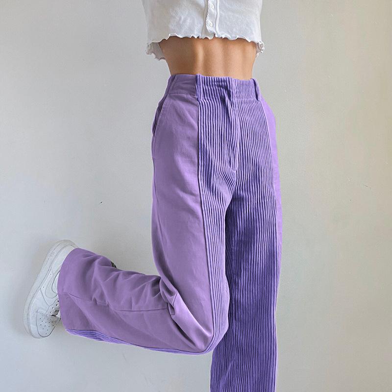 Women' Pants & Capris Autumn Vintage Purple High Waist Clothes For Women Y2k Aesthetic Corduroy Loose Patchwork Oversize Straight Trousers, Heise
Women' Pants & Capris Autumn Vintage Purple High Waist Clothes For Women Y2k Aesthetic Corduroy Loose Patchwork Oversize Straight Trousers, Heise