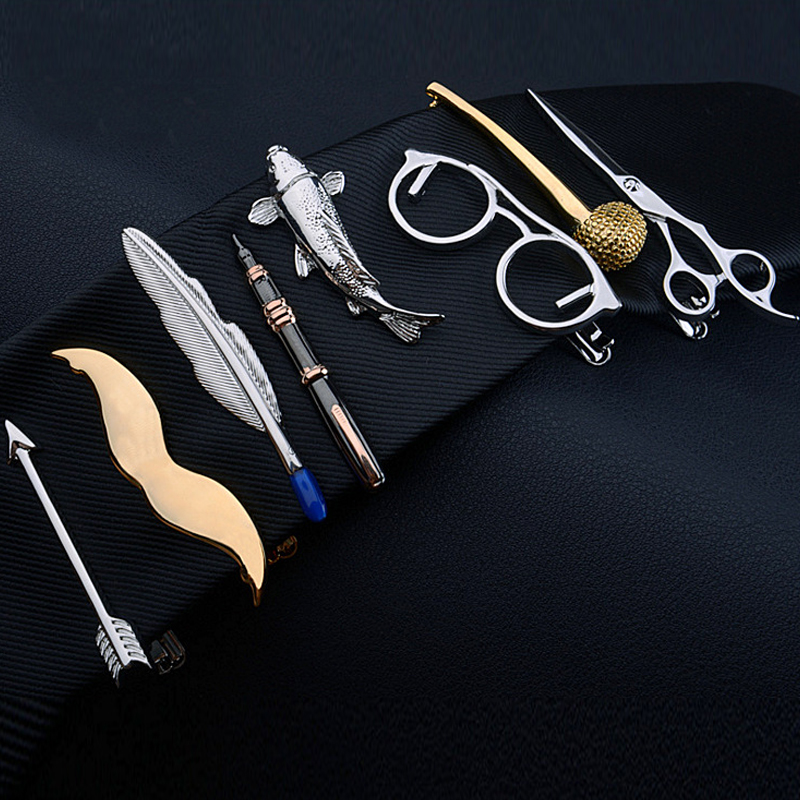 Fashion Gold Silver Color Feather Guitar gun Anchor music sax Metal Tie Clip for Men Tie Bar Necktie Clips Pin Jewelry Decor
Fashion Gold Silver Color Feather Guitar gun Anchor music sax Metal Tie Clip for Men Tie Bar Necktie Clips Pin Jewelry Decor