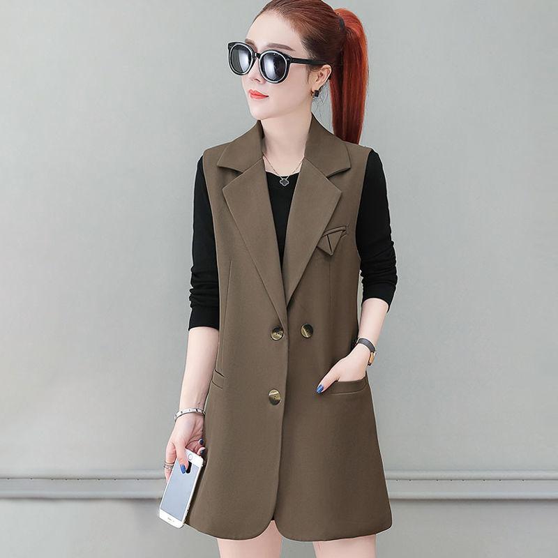 Women's Vests Spring Autumn Mid-length Waistcoat Jacket Large Size Office Ladies Solid Long Vest Outerwear Female Work Coat A12, Black;white
Women's Vests Spring Autumn Mid-length Waistcoat Jacket Large Size Office Ladies Solid Long Vest Outerwear Female Work Coat A12, Black;white