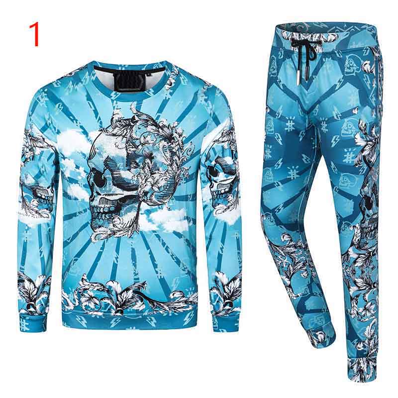 Mens Tracksuits Round Neck Long Sleeve Slim Fashion Suit Printed with Different Styles of Skeletons Multiple Colors, Gray
Mens Tracksuits Round Neck Long Sleeve Slim Fashion Suit Printed with Different Styles of Skeletons Multiple Colors, Gray