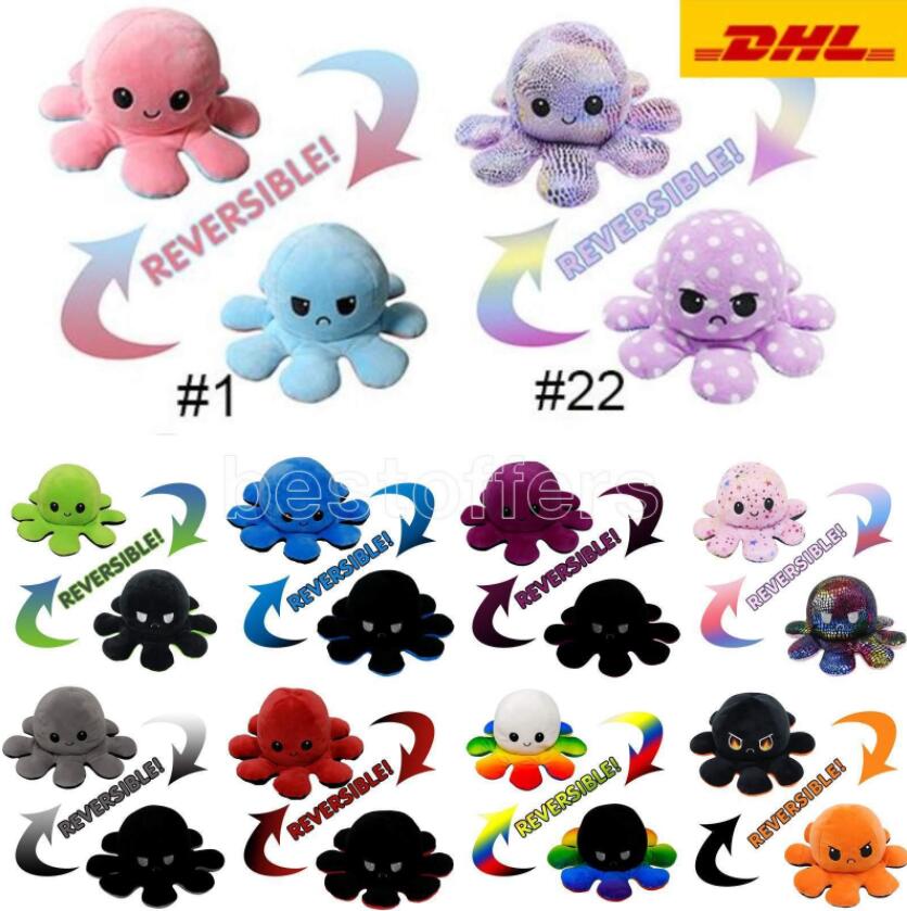 28 Styles Reversible Flip Octopus Stuffed Doll Soft Double-sided Expression Plush Toy Baby Kids Gift Doll New Year Festival Party Supplies
28 Styles Reversible Flip Octopus Stuffed Doll Soft Double-sided Expression Plush Toy Baby Kids Gift Doll New Year Festival Party Supplies