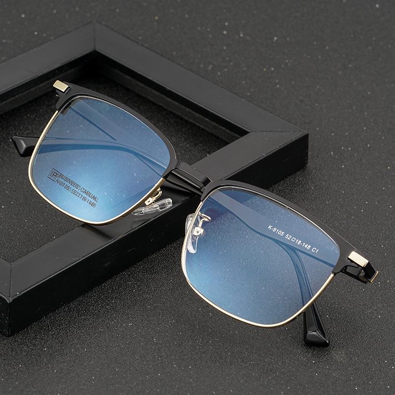 Fashion Sunglasses Frames KatKani Men's Business Retro Alloy Eyeglasses Frame Ultra Light Comfortable Optical Prescription Glasses K9105YF
Fashion Sunglasses Frames KatKani Men's Business Retro Alloy Eyeglasses Frame Ultra Light Comfortable Optical Prescription Glasses K9105YF