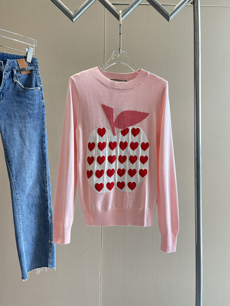 Classic all-match simple autumn and winter pink love apple jacquard sweater xqnm724 5013, Packing boxes
Classic all-match simple autumn and winter pink love apple jacquard sweater xqnm724 5013, Packing boxes