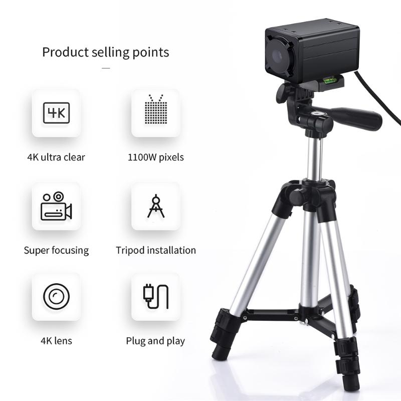 Camcorders HD USB Computer Web Camera 4K Remote Control Auto Focus Video Conference Live Broadcast Teaching Webcam With Microphone Tripod
