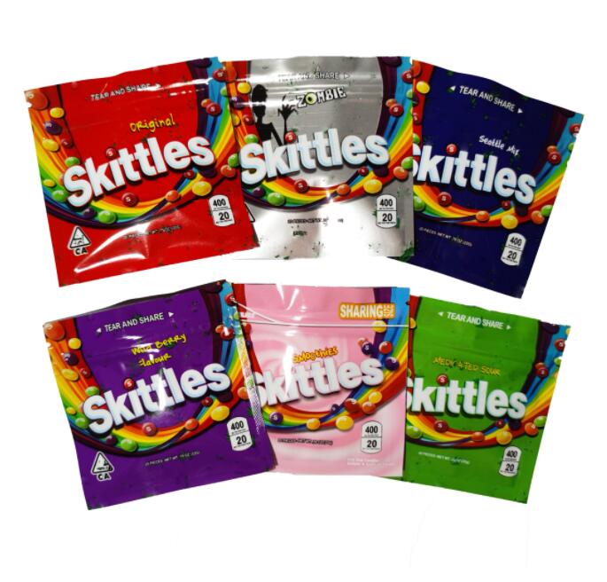 Wholesale Empty Skittles Gummies Mylar Bags 400mg Rainbow Edibles Candy Gummy Zipper Packaging Skittle Bag trrlli trolli taix oneup
Wholesale Empty Skittles Gummies Mylar Bags 400mg Rainbow Edibles Candy Gummy Zipper Packaging Skittle Bag trrlli trolli taix oneup