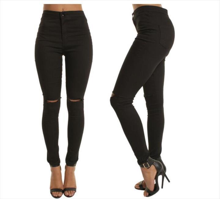 hole casual pencil spring solid womens capri color black leggings slim sey high waist long, Black;white
hole casual pencil spring solid womens capri color black leggings slim sey high waist long, Black;white