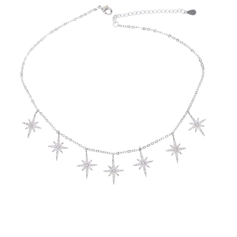 Elegant Drop Charm Choker Chocker Silver Color White Cubic Zirconia Stunning Summer Beach North Star Sun Burst Necklace Chokers
Elegant Drop Charm Choker Chocker Silver Color White Cubic Zirconia Stunning Summer Beach North Star Sun Burst Necklace Chokers