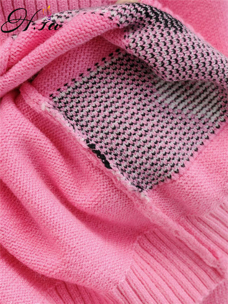 HSA Women Winter Cardigan Sweater V-Neck Sweet Heart Cute Knit Button Ins Jacket Kawaii Chic Short Sweater Cardigan Coat To 210716