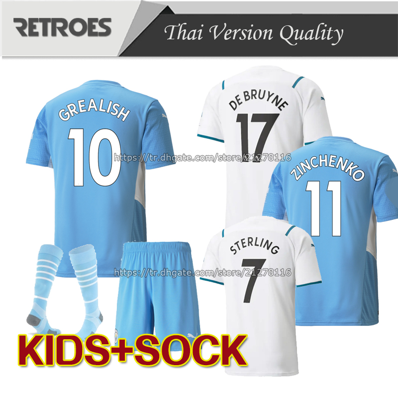 Kids Manchester soccer jerseys 2021 22 GREALISH STERLING FERRAN DE BRUYNE FODEN Maillot Match 21/22 +pant, Black;yellow
Kids Manchester soccer jerseys 2021 22 GREALISH STERLING FERRAN DE BRUYNE FODEN Maillot Match 21/22 +pant, Black;yellow