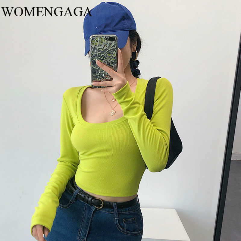 WOMENGAGA Sexy Autumn Big O Collar Slim Short Full Sleeve Base Knitting Elasticity T-shirt Fashion Womens 1MRL 210603, Brown
WOMENGAGA Sexy Autumn Big O Collar Slim Short Full Sleeve Base Knitting Elasticity T-shirt Fashion Womens 1MRL 210603, Brown