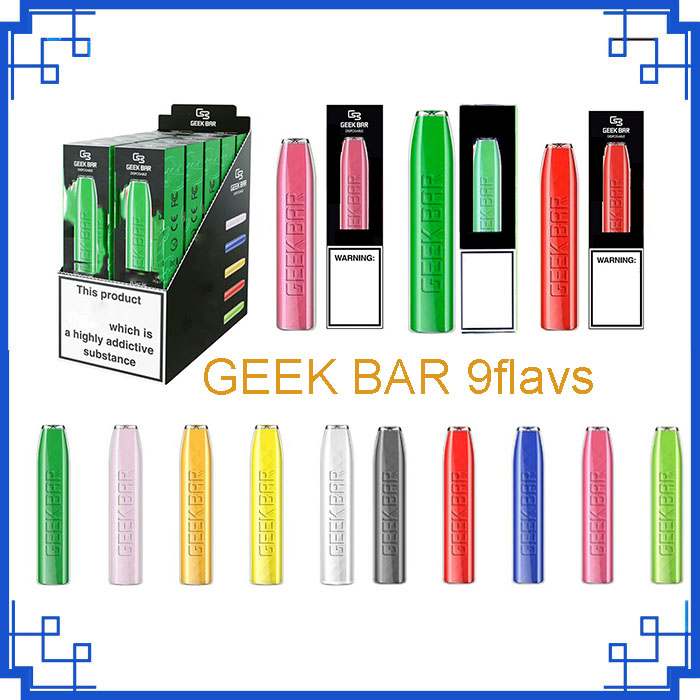 Top-quality GEEK BAR Disposable 8colors Vape Pen Cigarette Device With 500mAh Battery 2.5ml 575Puffs Vapor Kit vs bang max puff xxl gunnpod Glow Stick
Top-quality GEEK BAR Disposable 8colors Vape Pen Cigarette Device With 500mAh Battery 2.5ml 575Puffs Vapor Kit vs bang max puff xxl gunnpod Glow Stick