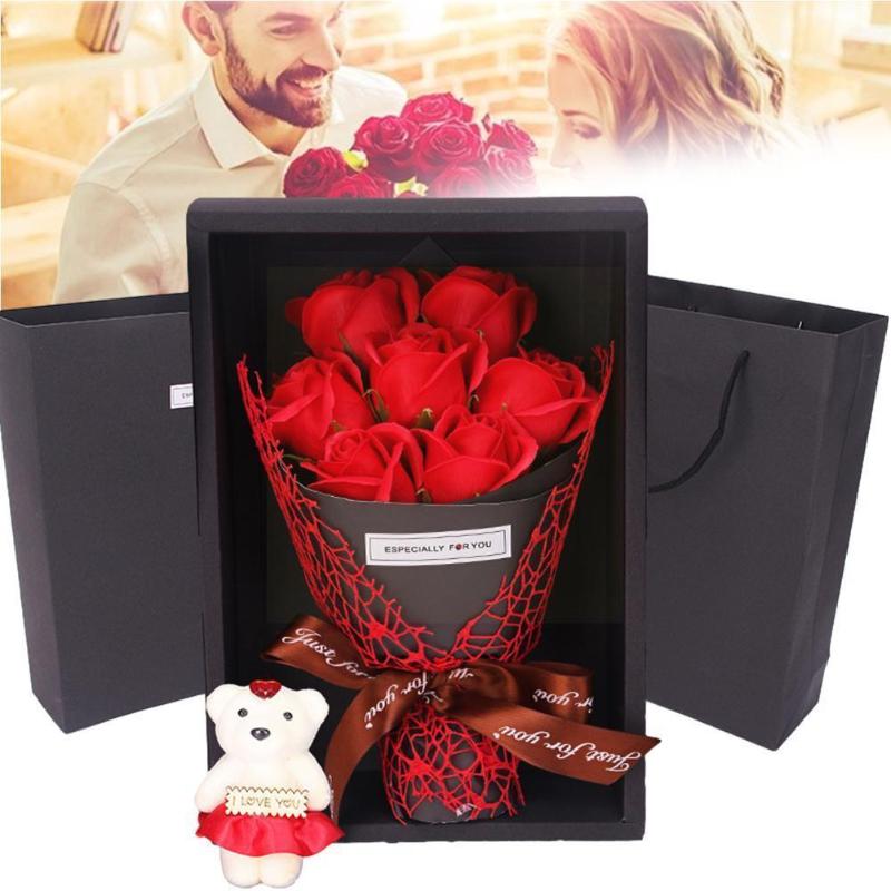 Gift Wrap 7 Rose Soap Flower Box Bouquet Valentine's Day Romantic Surprise Confession For Girlfriend Y0v9
Gift Wrap 7 Rose Soap Flower Box Bouquet Valentine's Day Romantic Surprise Confession For Girlfriend Y0v9